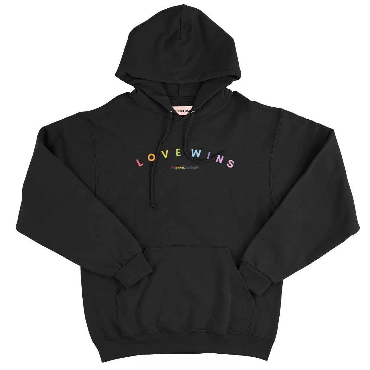Love Wins Pastel Heart Hoodie sold by The Spark Company
