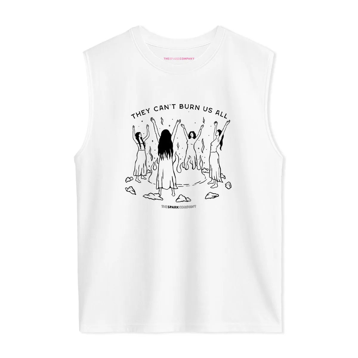 They Can't Burn Us All Sleeveless T-Shirt sold by The Spark Company product image thumbnail 3