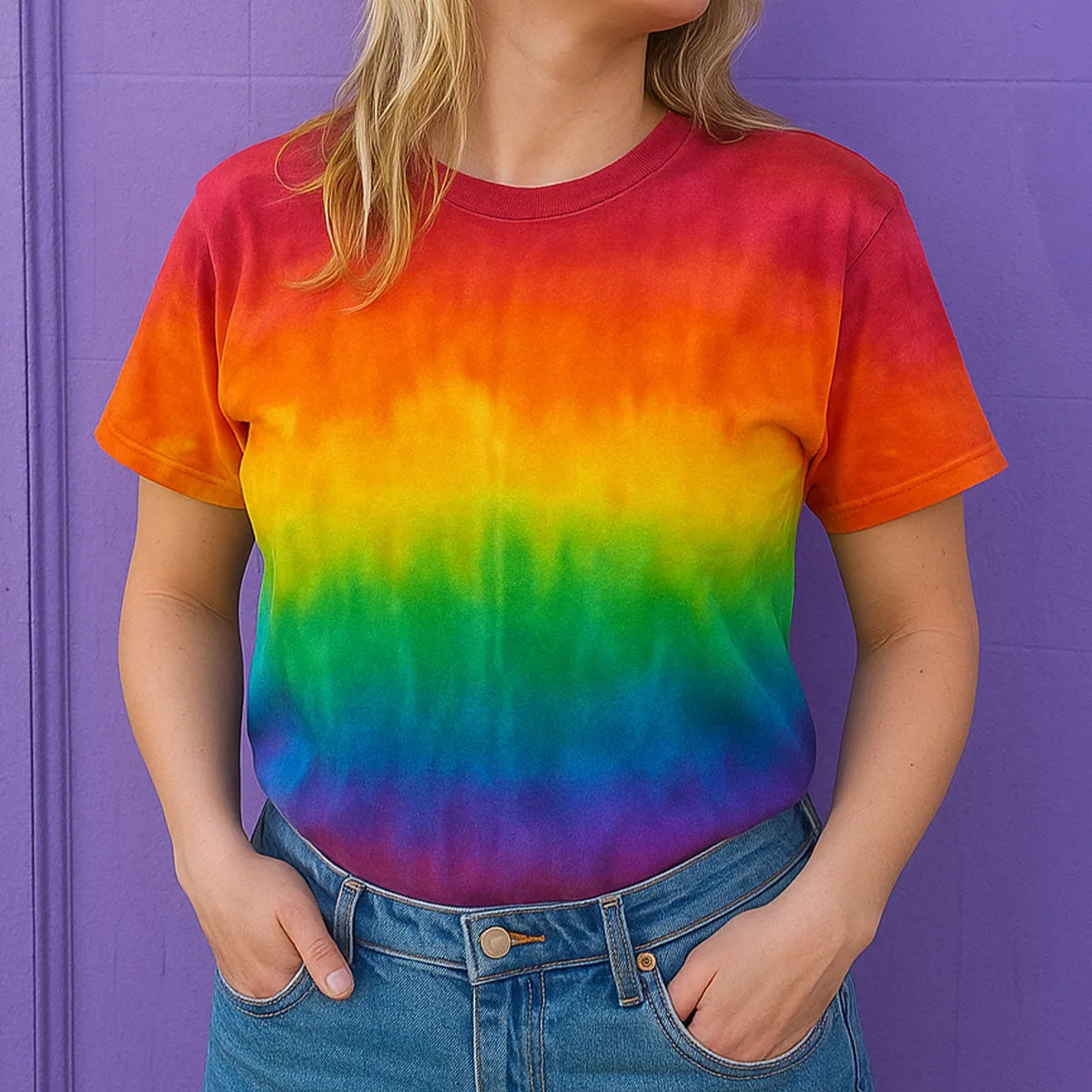 Pride Rainbow Inspired Tie Dye T-Shirt sold by The Spark Company product image thumbnail 2