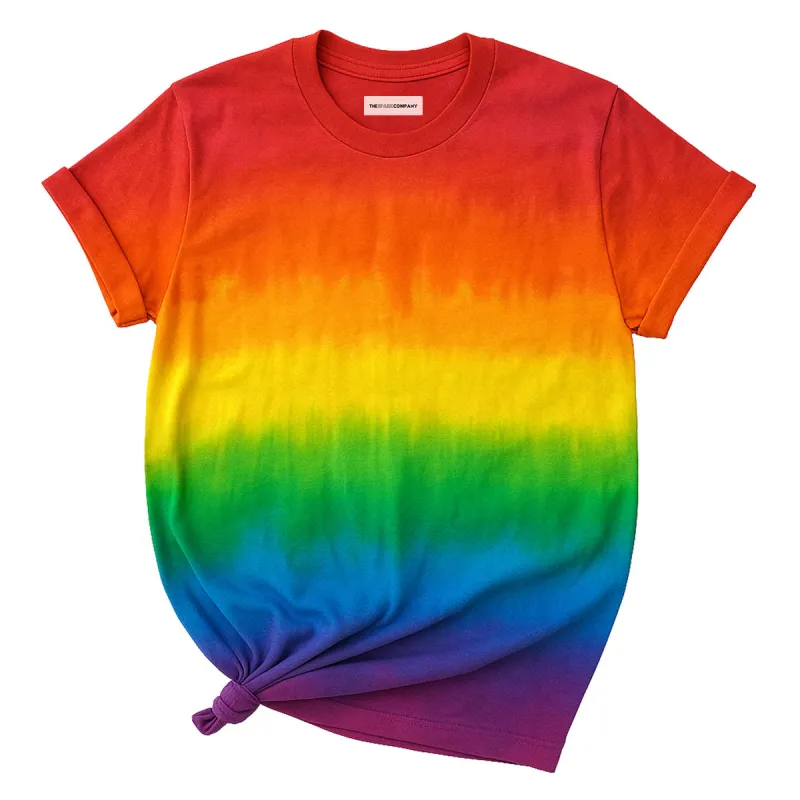 Pride Rainbow Inspired Tie Dye T-Shirt sold by The Spark Company