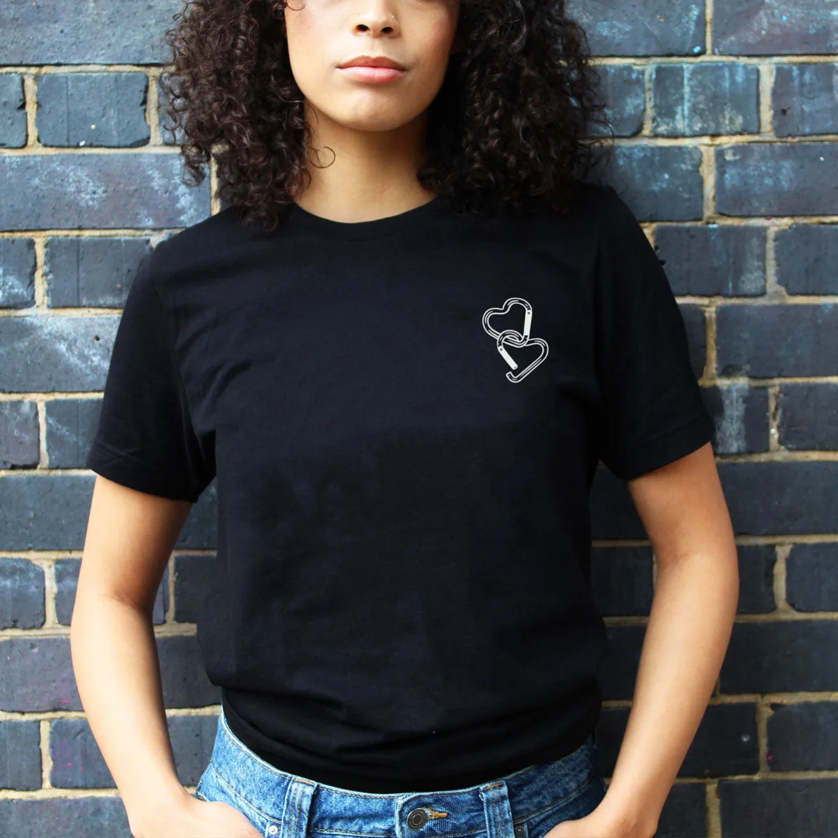 Carabiner Hearts T-Shirt sold by The Spark Company product image thumbnail 2