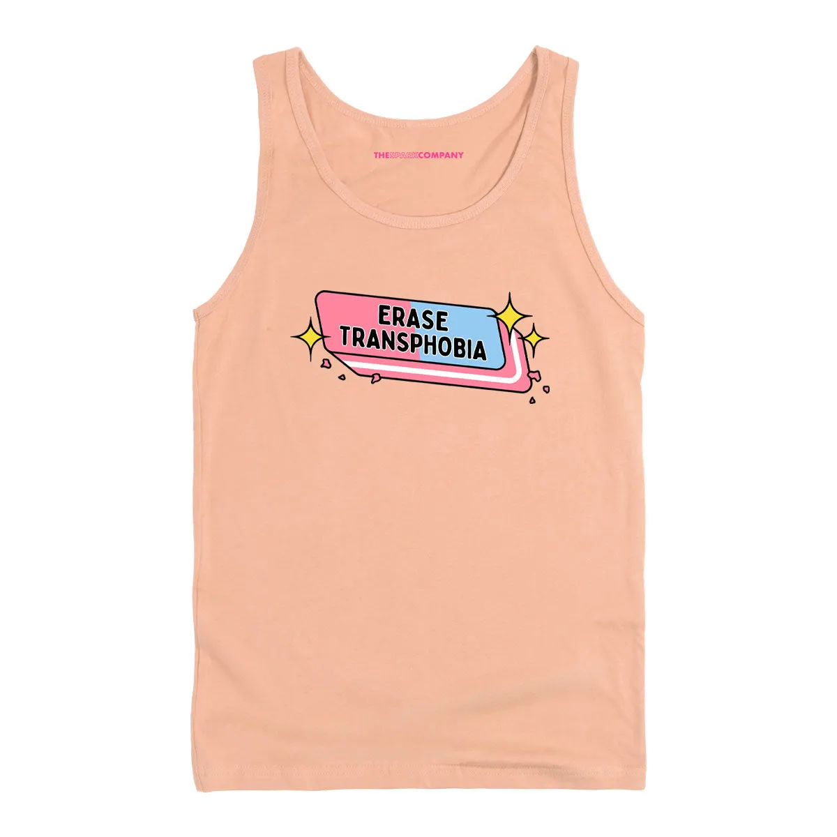 Erase Transphobia Tank Top sold by The Spark Company product image thumbnail 5