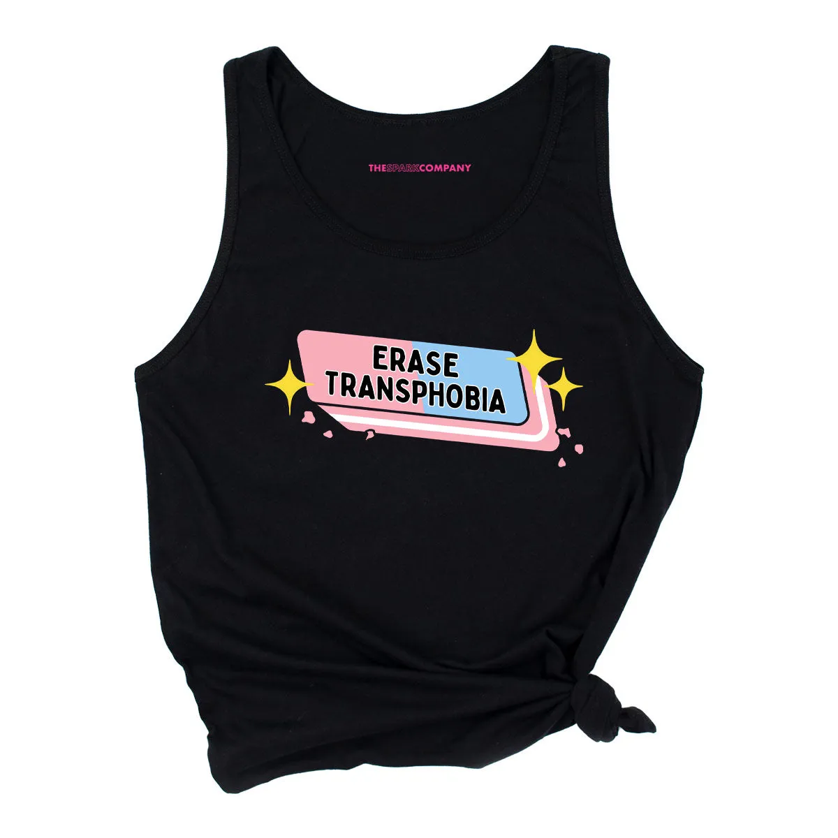 Erase Transphobia Tank Top sold by The Spark Company