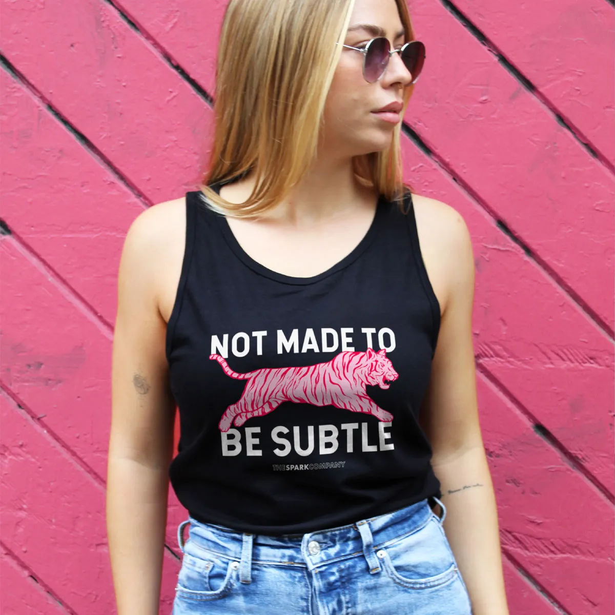 Not Made To Be Subtle Tank Top sold by The Spark Company product image thumbnail 2