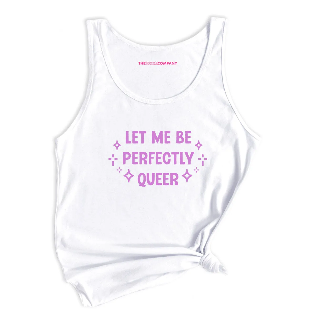 Let Me Be Perfectly Queer Tank Top sold by The Spark Company product image thumbnail 2