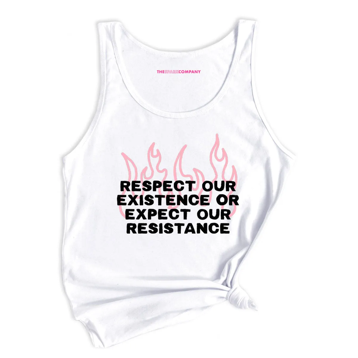 Respect Our Existence Or Expect Our Resistance Tank Top sold by The Spark Company product image thumbnail 3