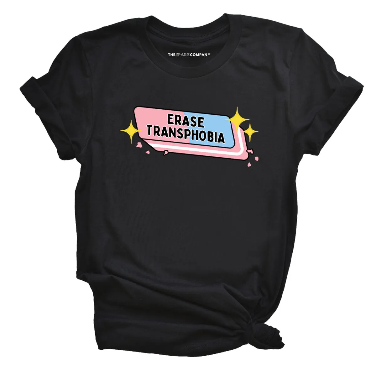 Erase Transphobia T-Shirt sold by The Spark Company product image thumbnail 3