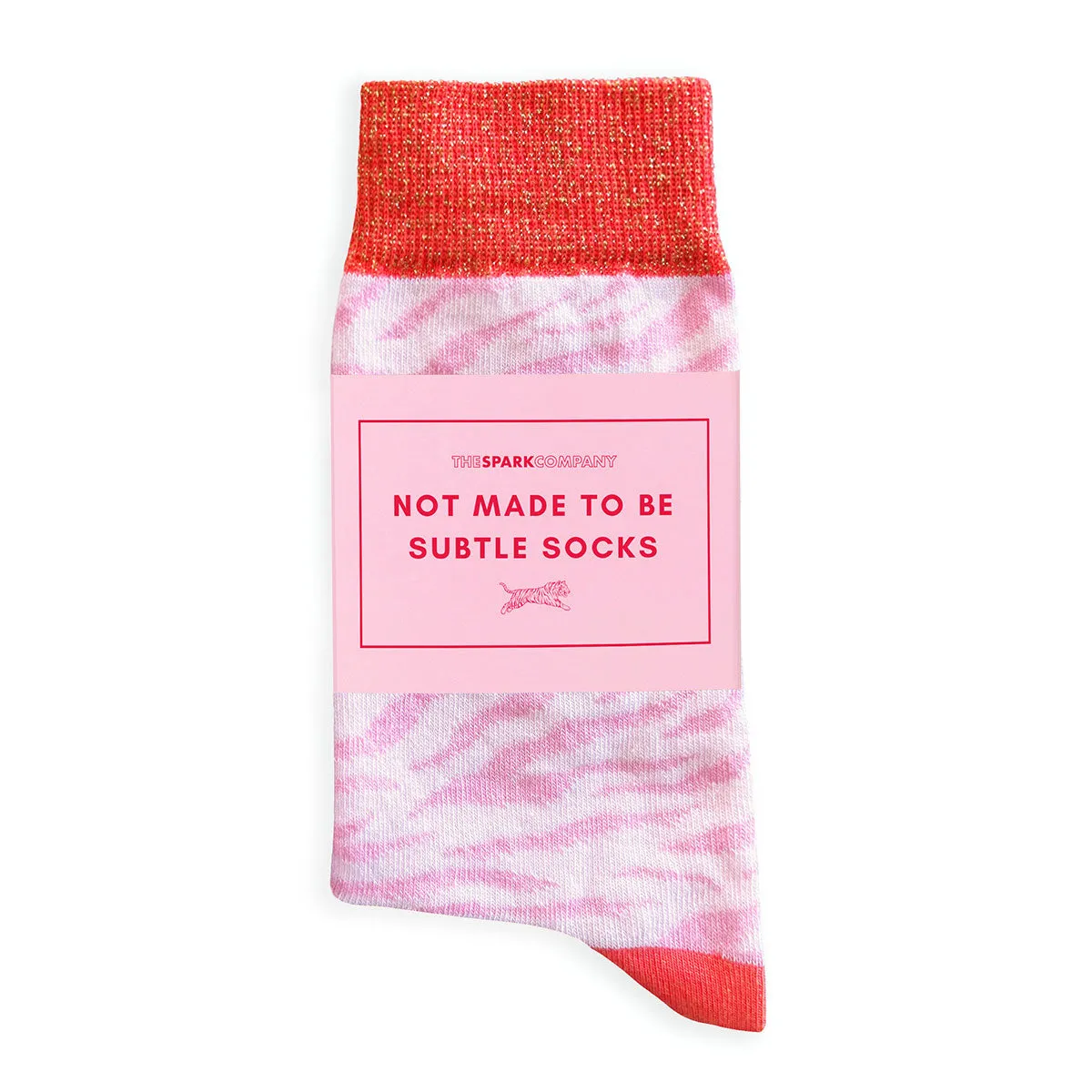 Not Made To Be Subtle Glitter Socks sold by The Spark Company product image thumbnail 3