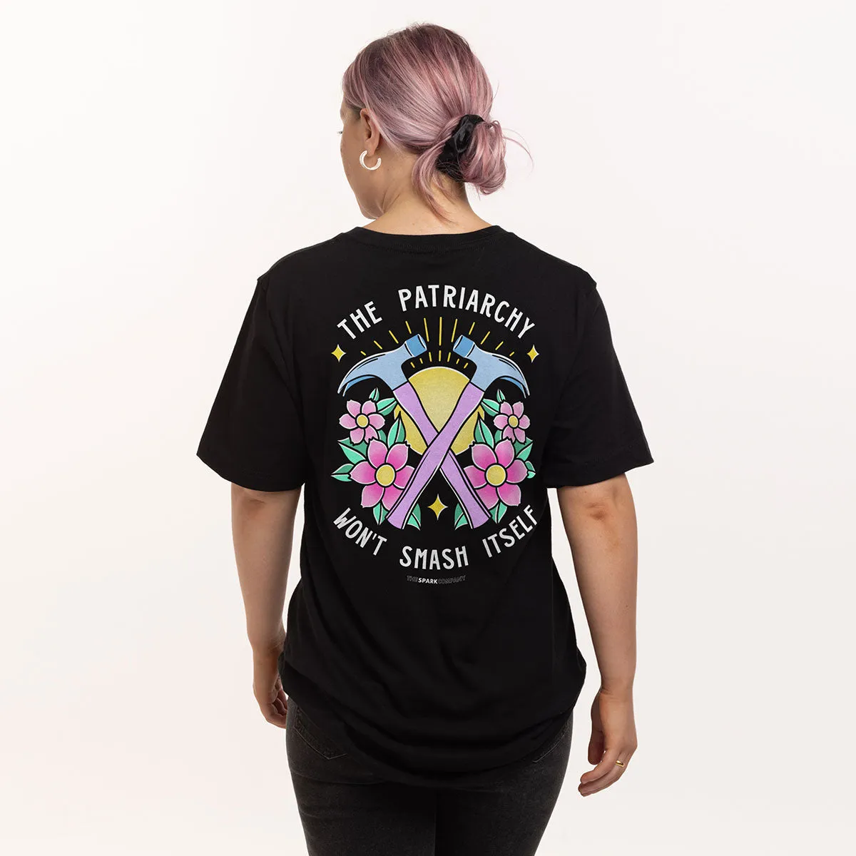 The Patriarchy Won't Smash Itself T-Shirt sold by The Spark Company product image thumbnail 2