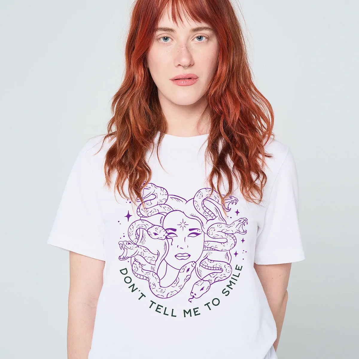 Limited Run! Don't Tell Me To Smile T-Shirt sold by The Spark Company product image thumbnail 3