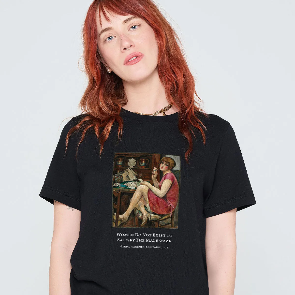 Solitaire by Gerda Wegener T-Shirt sold by The Spark Company product image thumbnail 2
