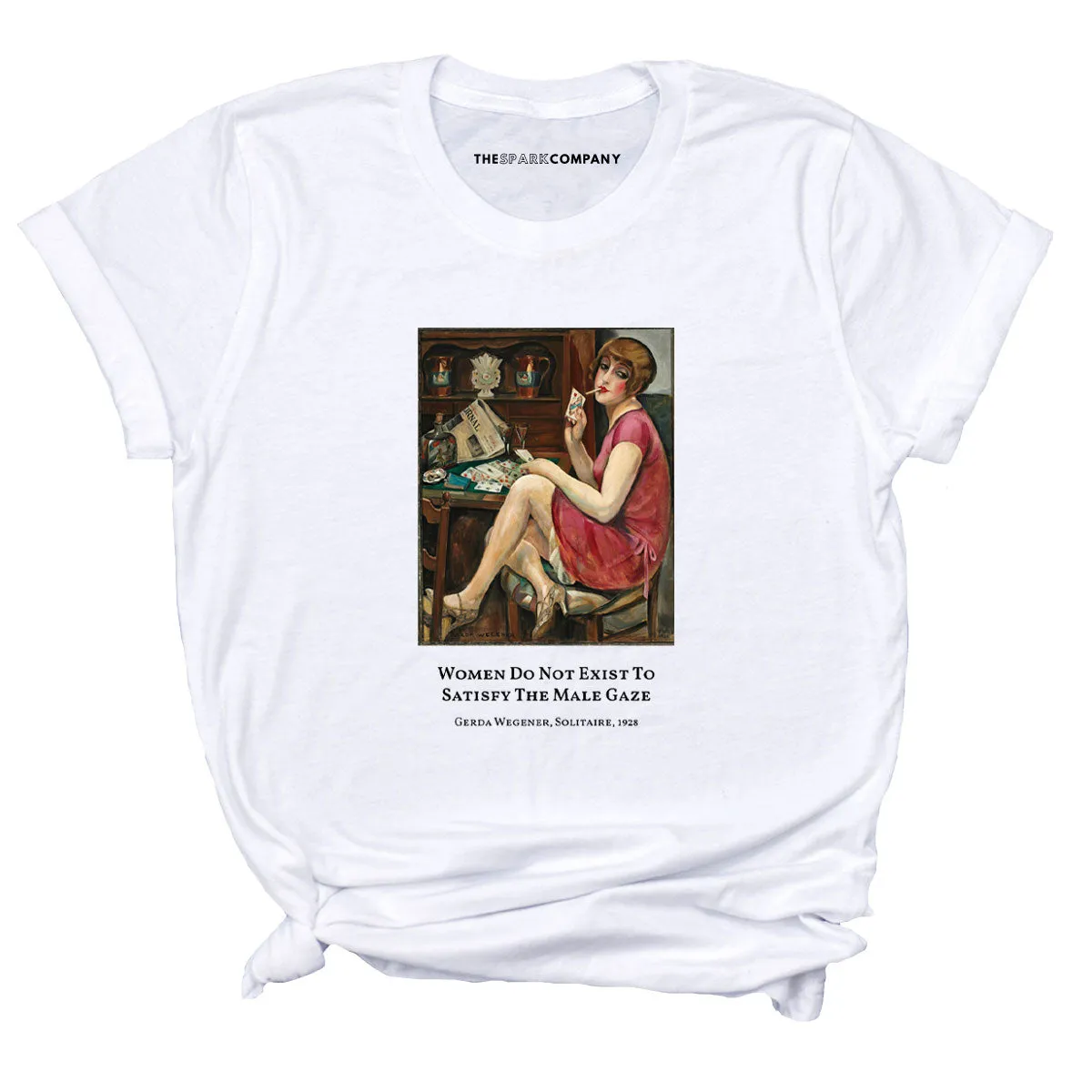 Solitaire by Gerda Wegener T-Shirt sold by The Spark Company product image thumbnail 3