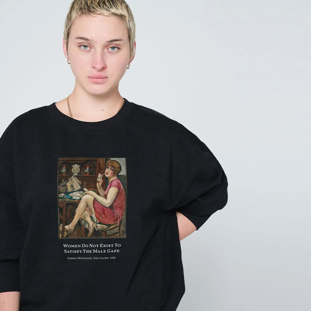 Solitaire by Gerda Wegener Sweatshirt sold by The Spark Company product image thumbnail 2