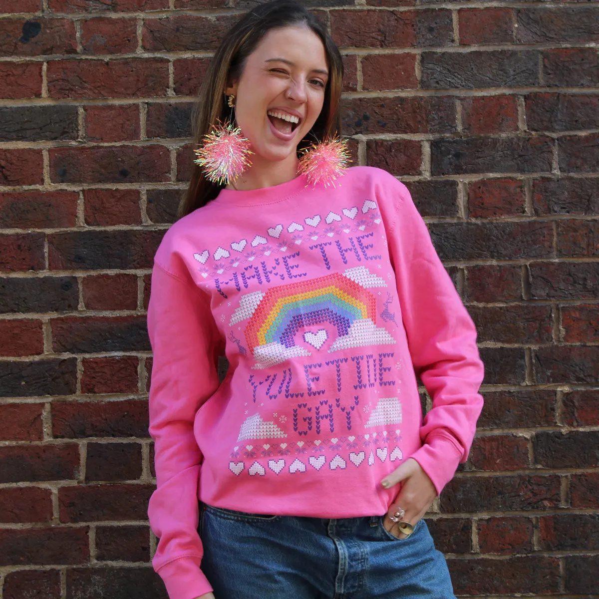 Make The Yuletide Gay Ugly Christmas Jumper sold by The Spark Company product image thumbnail 2
