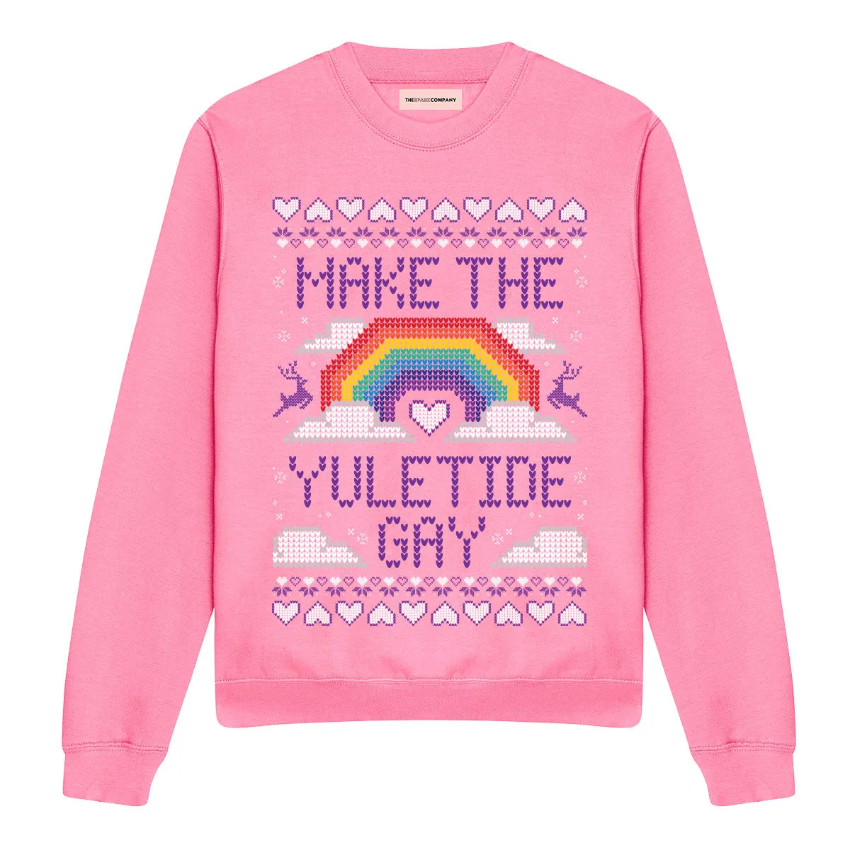 Make The Yuletide Gay Ugly Christmas Jumper sold by The Spark Company