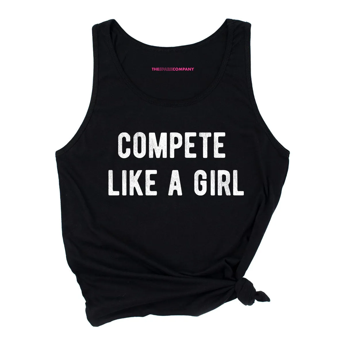 Compete Like A Girl Tank Top sold by The Spark Company product image thumbnail 4