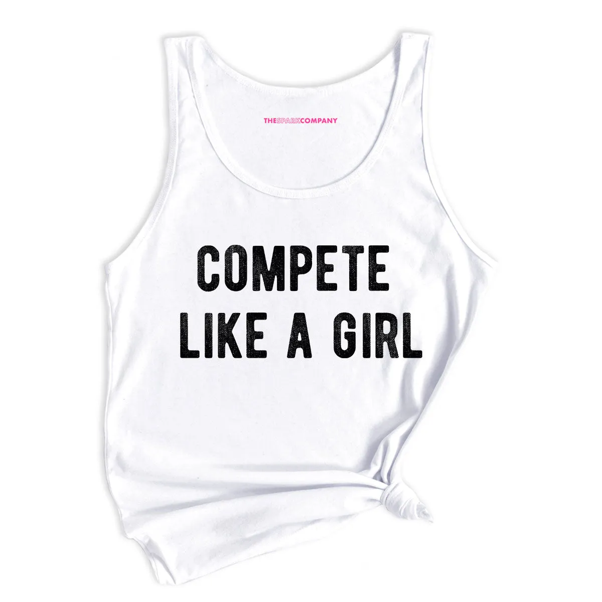 Compete Like A Girl Tank Top sold by The Spark Company product image thumbnail 2
