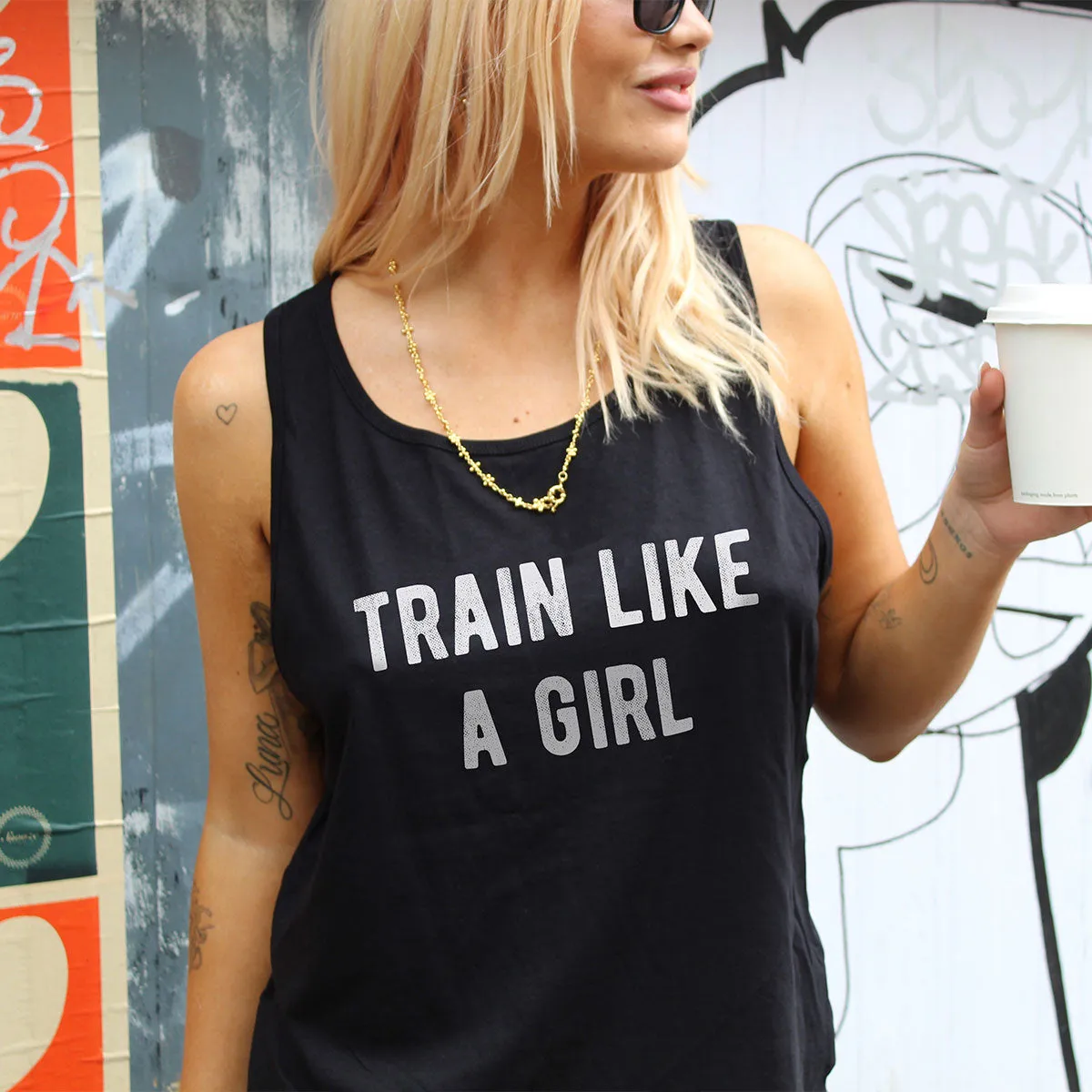 Train Like A Girl Tank Top sold by The Spark Company product image thumbnail 2