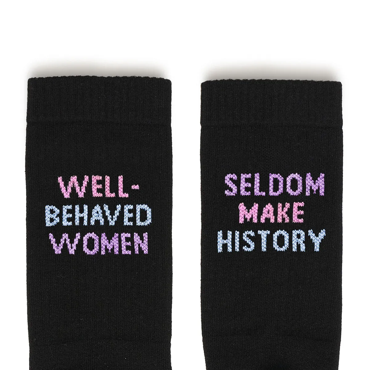 Well Behaved Women Seldom Make History Socks sold by The Spark Company product image thumbnail 2