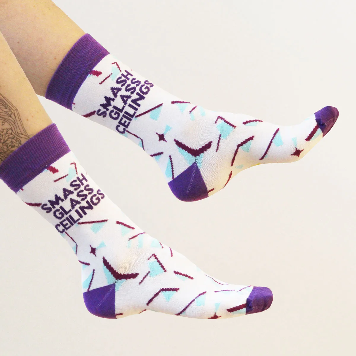 Smash Glass Ceilings Socks sold by The Spark Company product image thumbnail 2