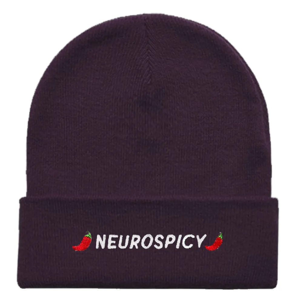 Neurospicy Embroidered Beanie Hat sold by The Spark Company product image thumbnail 5