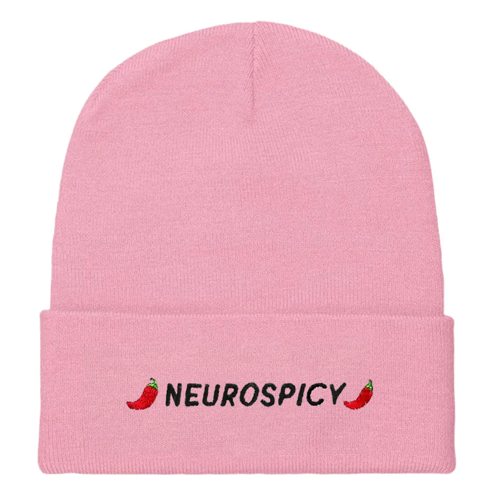 Neurospicy Embroidered Beanie Hat sold by The Spark Company product image thumbnail 3