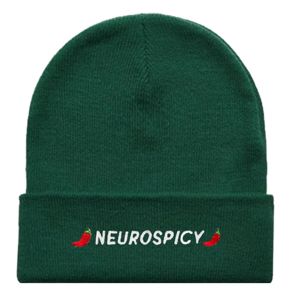 Neurospicy Embroidered Beanie Hat sold by The Spark Company product image thumbnail 4