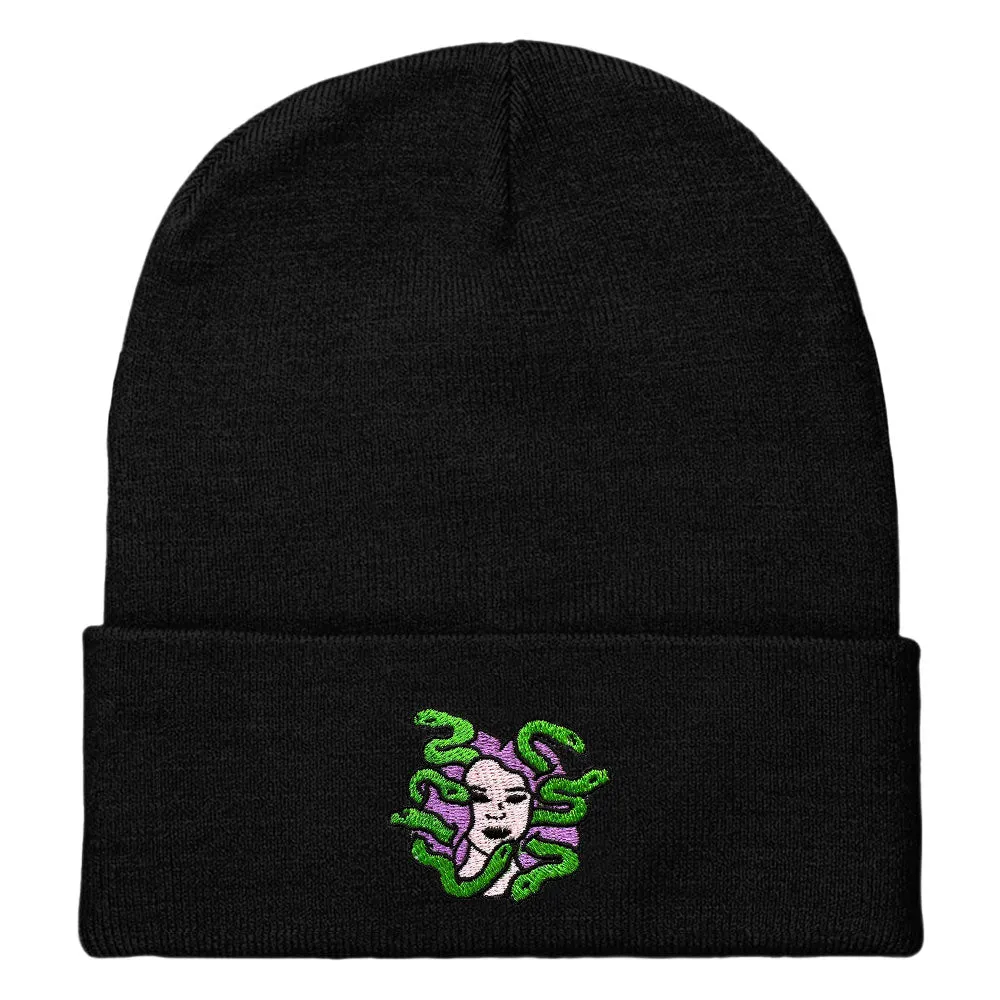Medusa Embroidered Beanie Hat sold by The Spark Company product image thumbnail 5