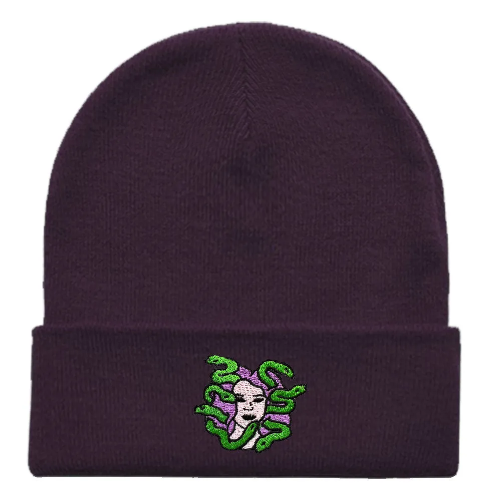 Medusa Embroidered Beanie Hat sold by The Spark Company product image thumbnail 4