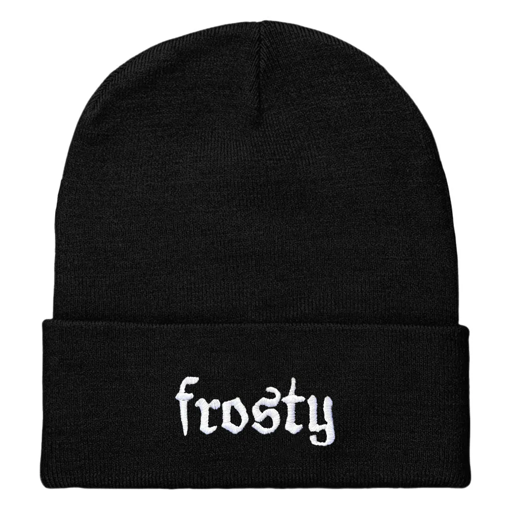 Frosty Embroidered Beanie Hat sold by The Spark Company product image thumbnail 2