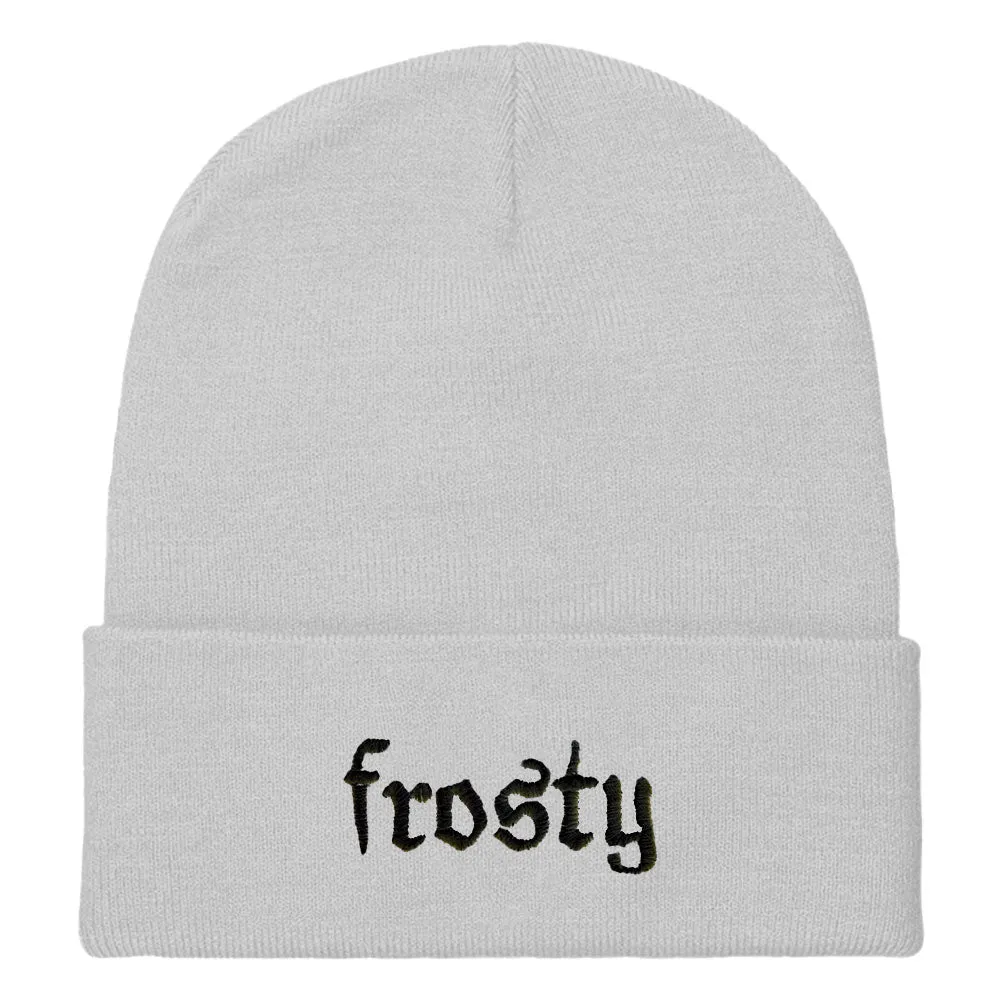 Frosty Embroidered Beanie Hat sold by The Spark Company product image thumbnail 4
