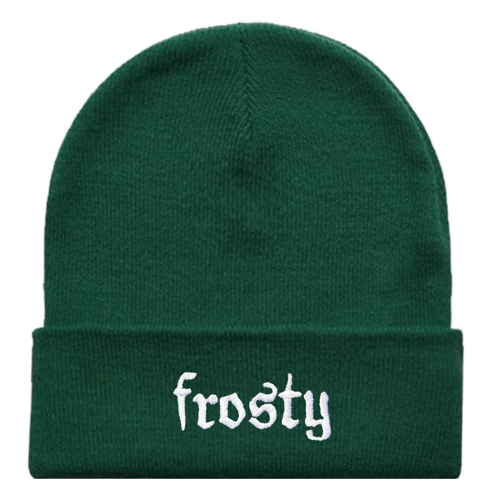 Frosty Embroidered Beanie Hat sold by The Spark Company product image thumbnail 3
