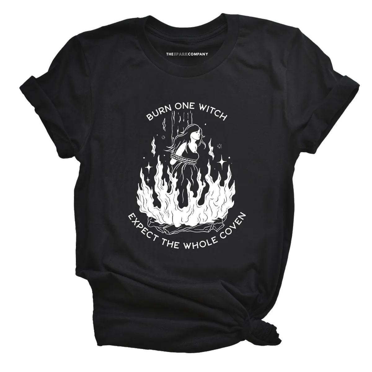 Burn One Witch Expect The Whole Coven T-Shirt sold by The Spark Company product image thumbnail 3