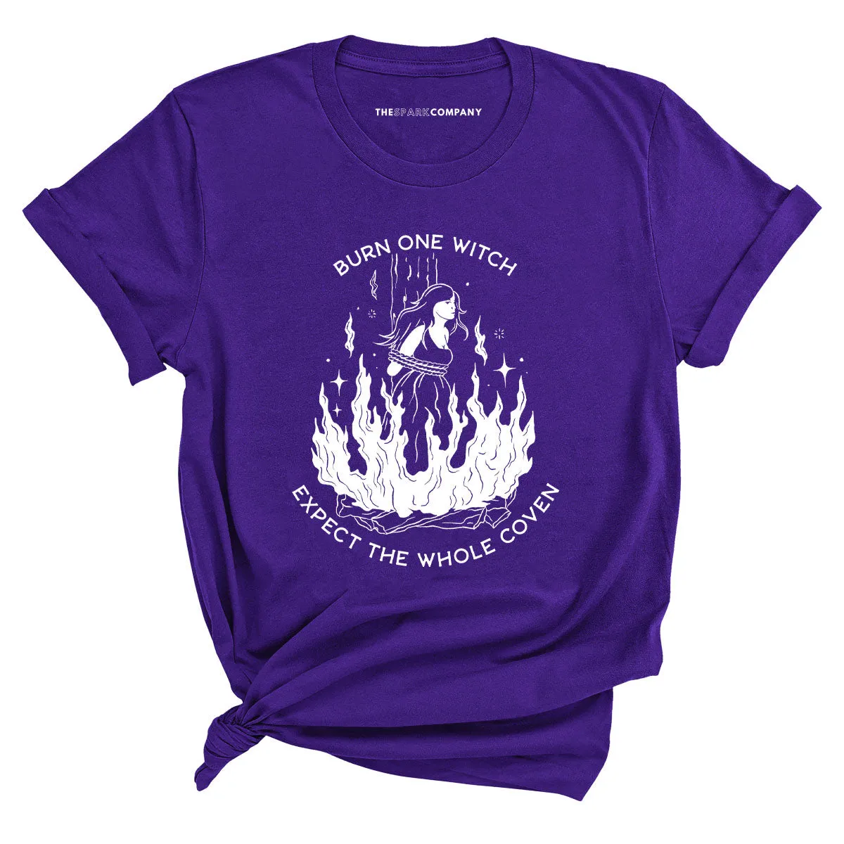Burn One Witch Expect The Whole Coven T-Shirt sold by The Spark Company product image thumbnail 5