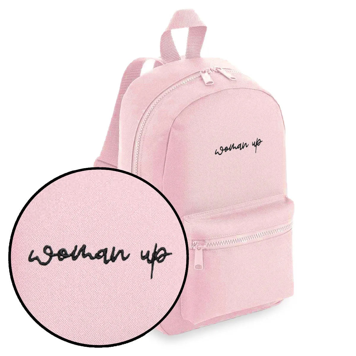 Woman Up Embroidered Mini Backpack sold by The Spark Company product image thumbnail 3