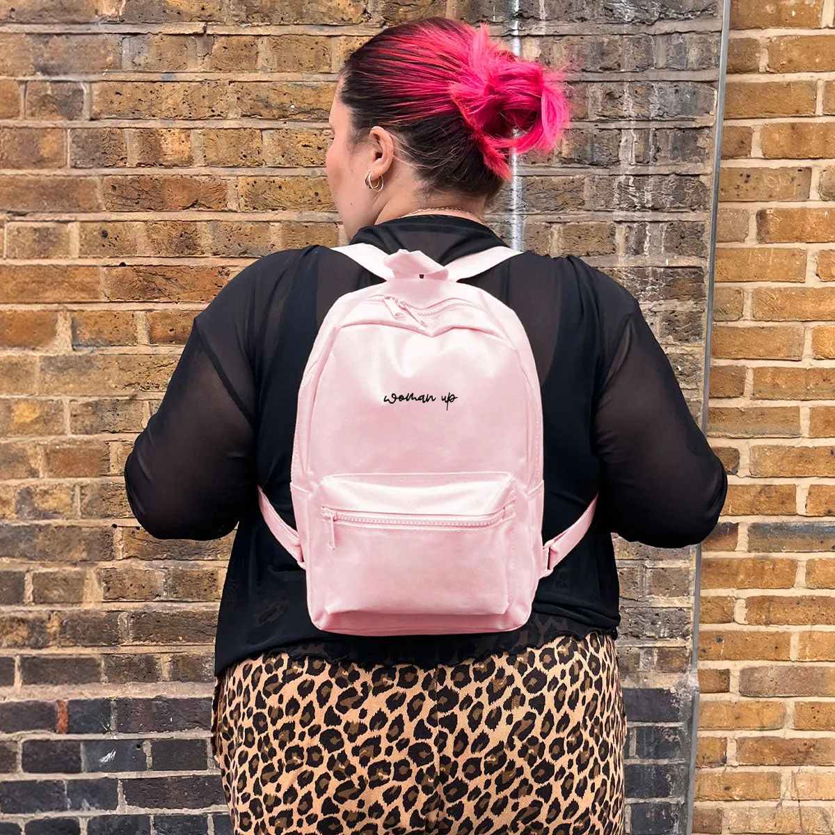 Woman Up Embroidered Mini Backpack sold by The Spark Company product image thumbnail 2