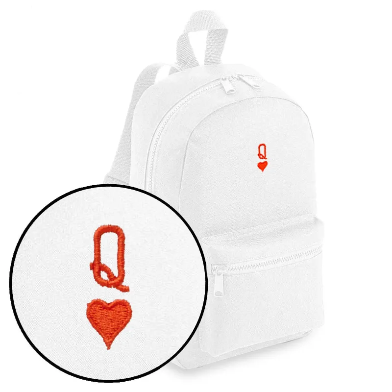 Queen Tiny Embroidered Mini Backpack sold by The Spark Company