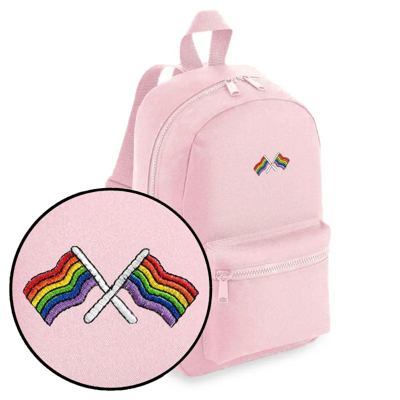 Pride Flags Embroidered Mini Backpack sold by The Spark Company