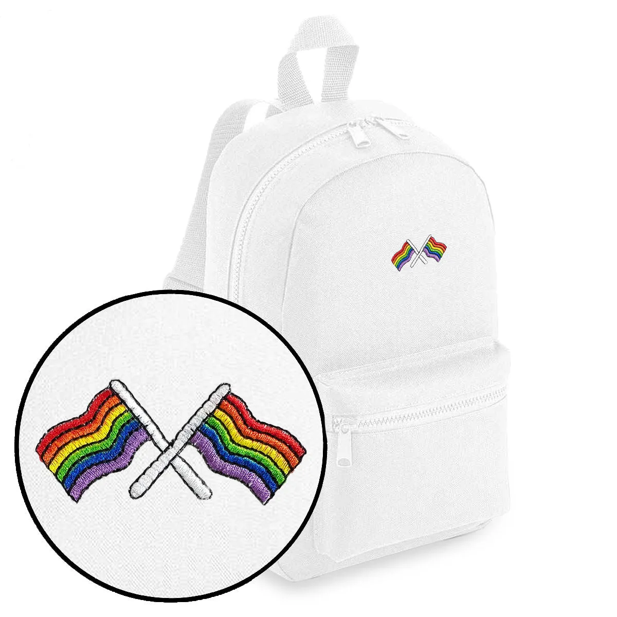 Pride Flags Embroidered Mini Backpack sold by The Spark Company product image thumbnail 5