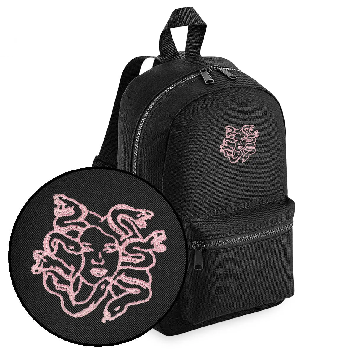 Medusa Embroidered Mini Backpack sold by The Spark Company product image thumbnail 4