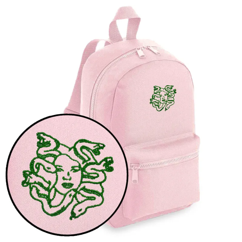 Medusa Embroidered Mini Backpack sold by The Spark Company