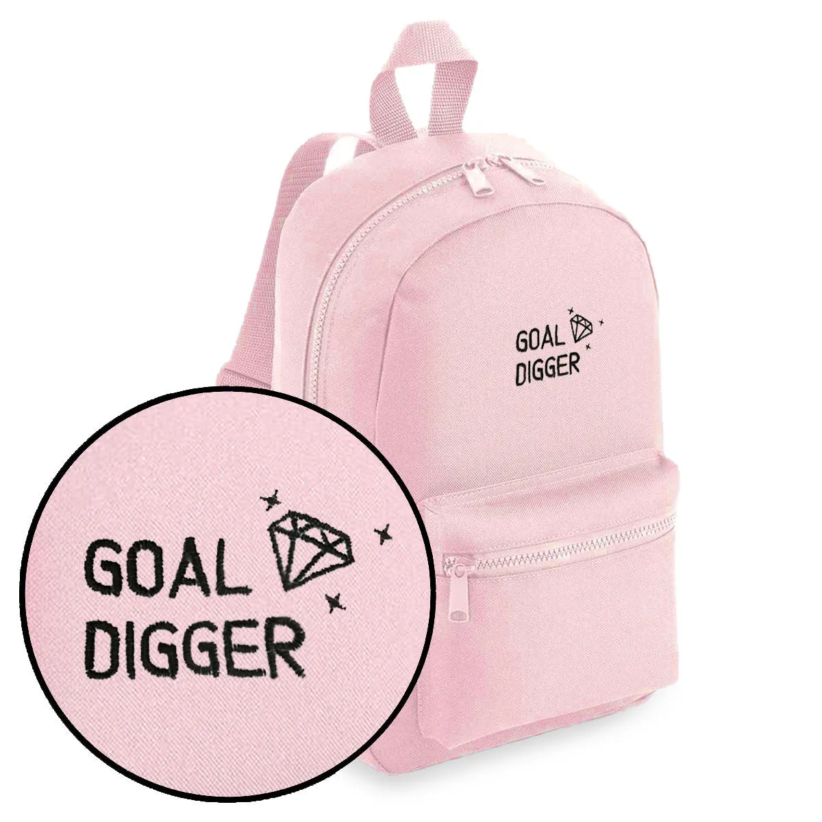 Goal Digger Embroidered Mini Backpack sold by The Spark Company product image thumbnail 3