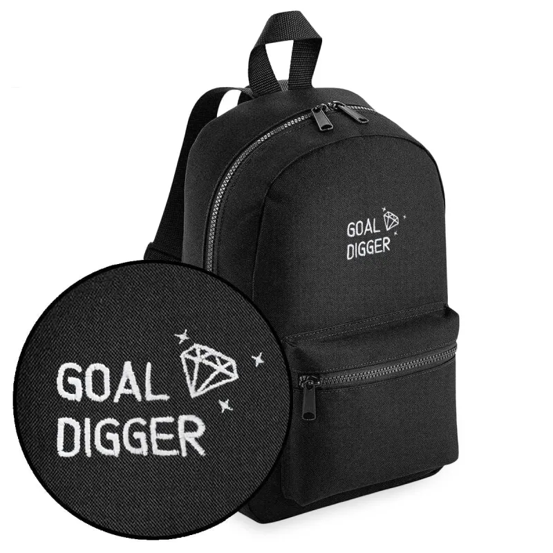 Goal Digger Embroidered Mini Backpack sold by The Spark Company