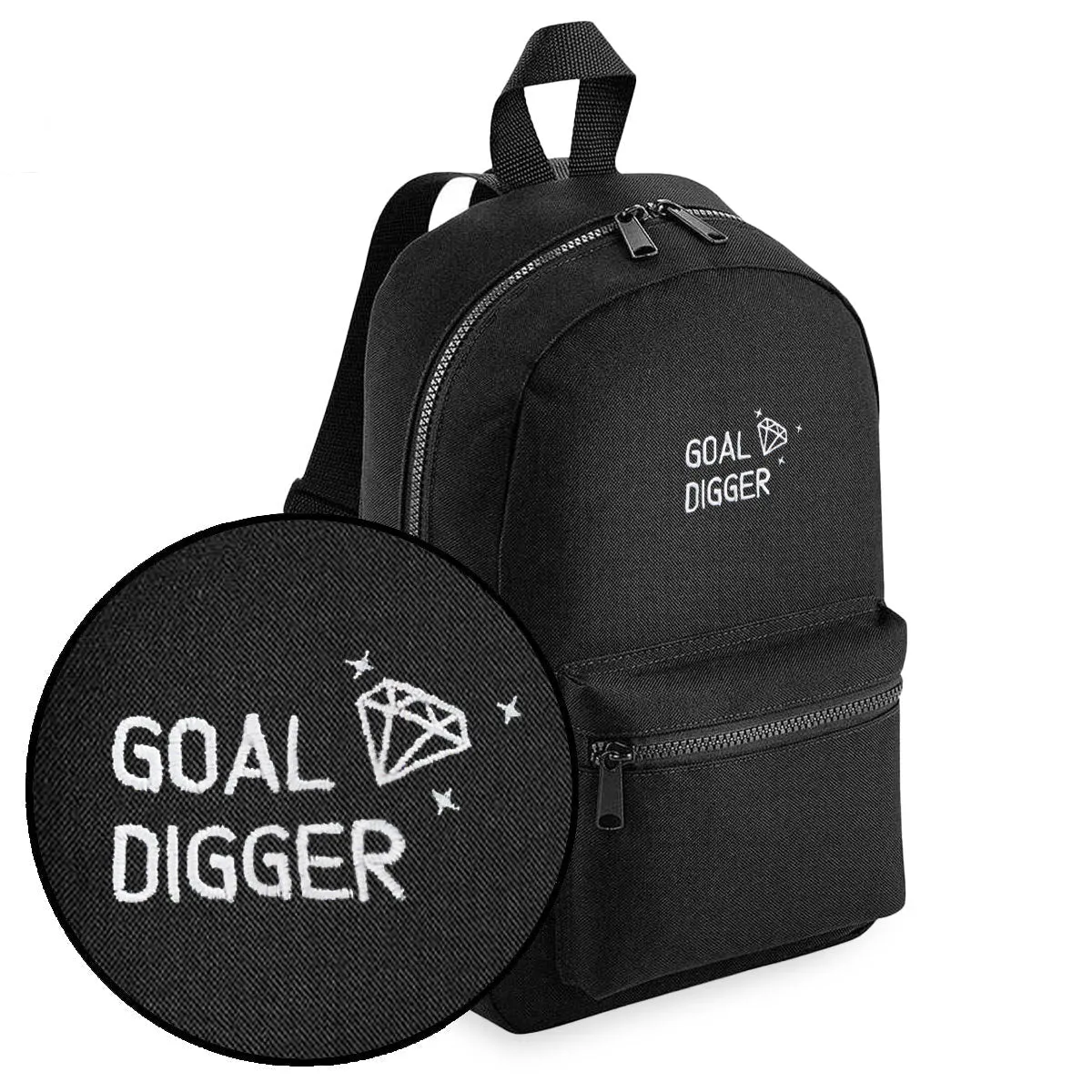 Goal Digger Embroidered Mini Backpack sold by The Spark Company