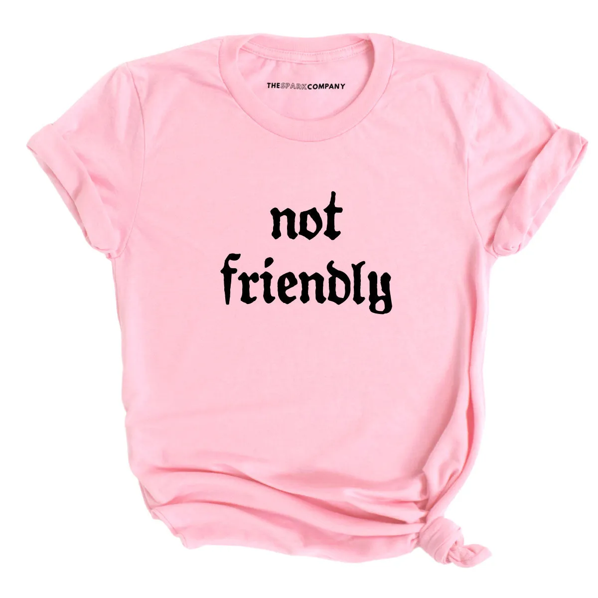 Not Friendly T-Shirt sold by The Spark Company product image thumbnail 5
