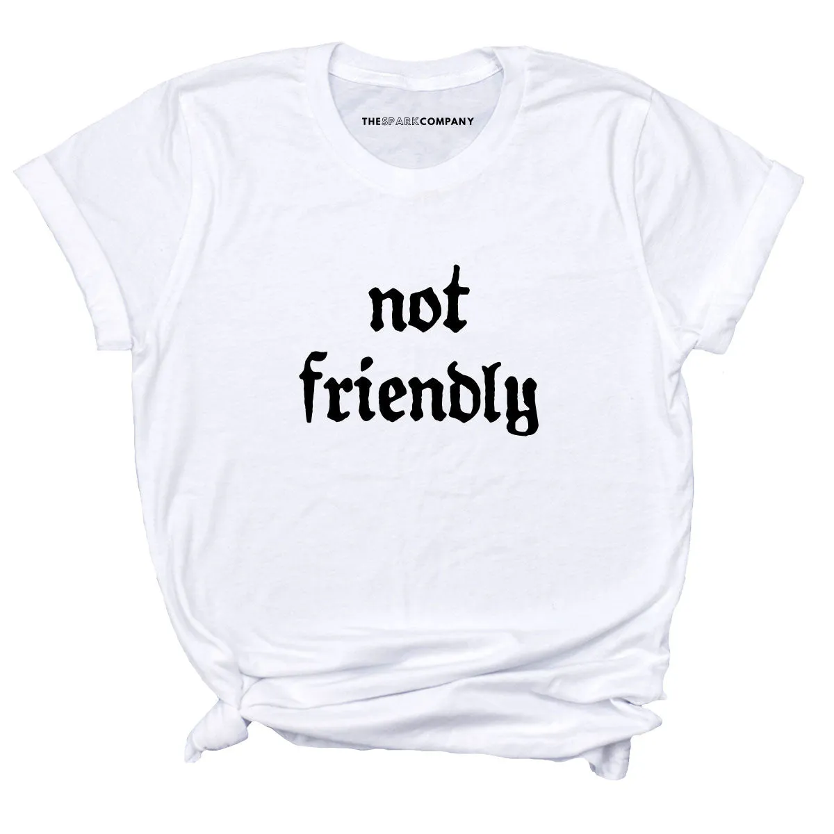 Not Friendly T-Shirt sold by The Spark Company product image thumbnail 4