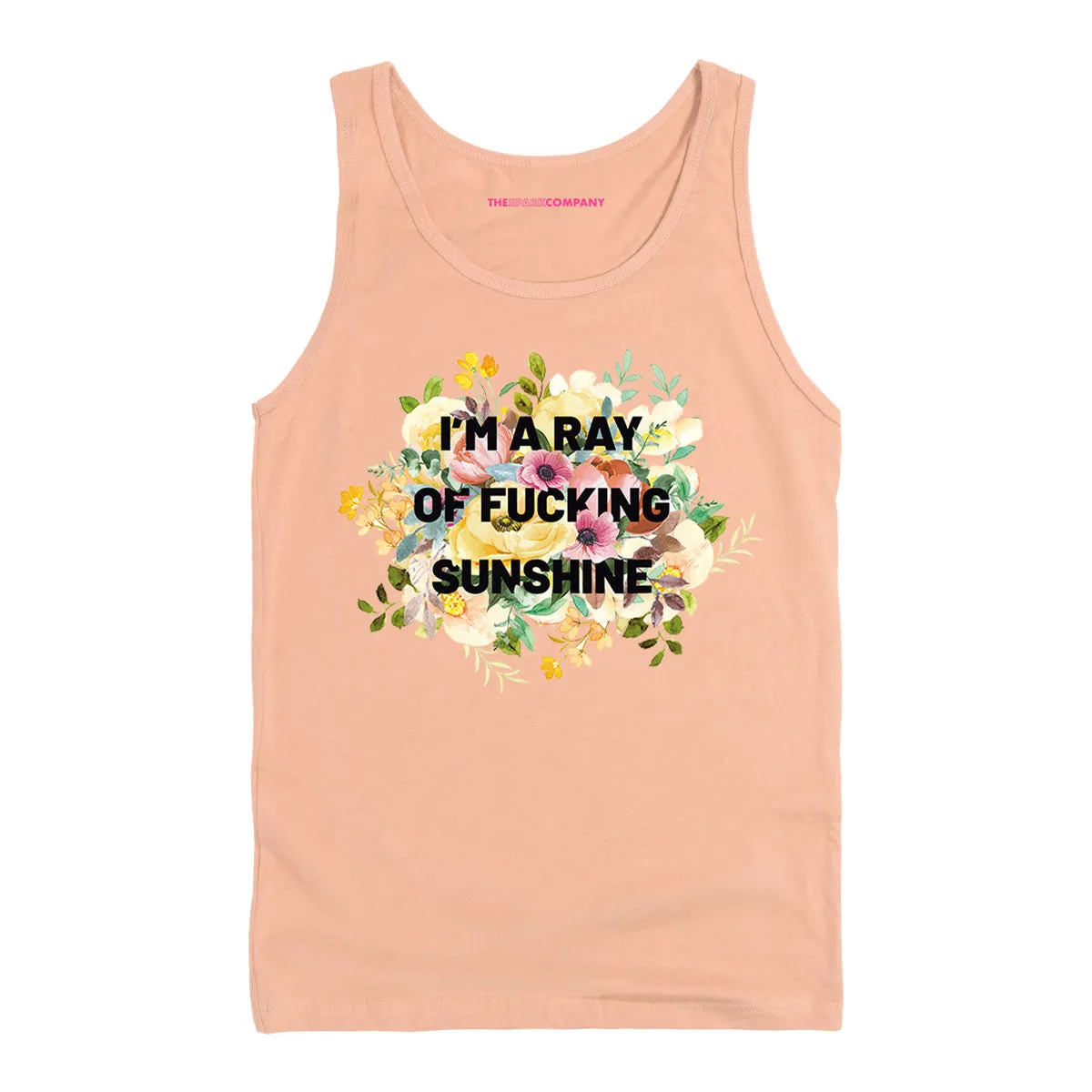 I'm A Ray Of F*cking Sunshine Tank Top sold by The Spark Company product image thumbnail 4