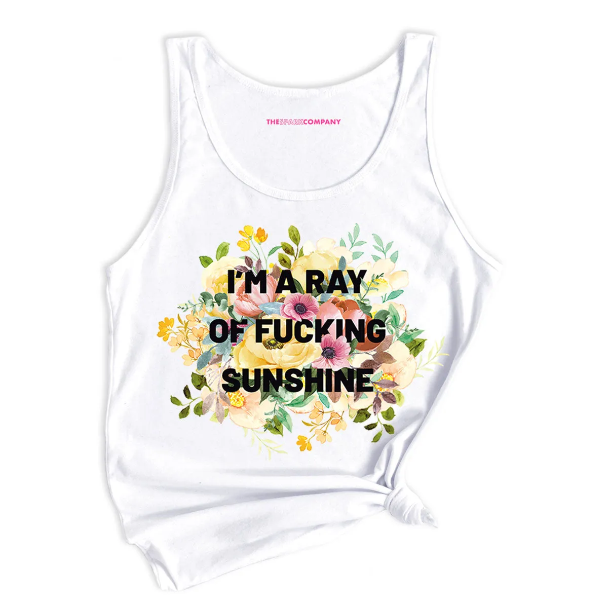 I'm A Ray Of F*cking Sunshine Tank Top sold by The Spark Company product image thumbnail 3