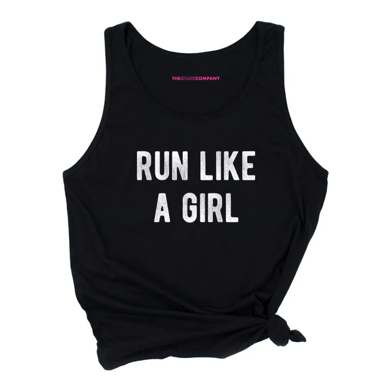 Run Like A Girl Tank Top sold by The Spark Company