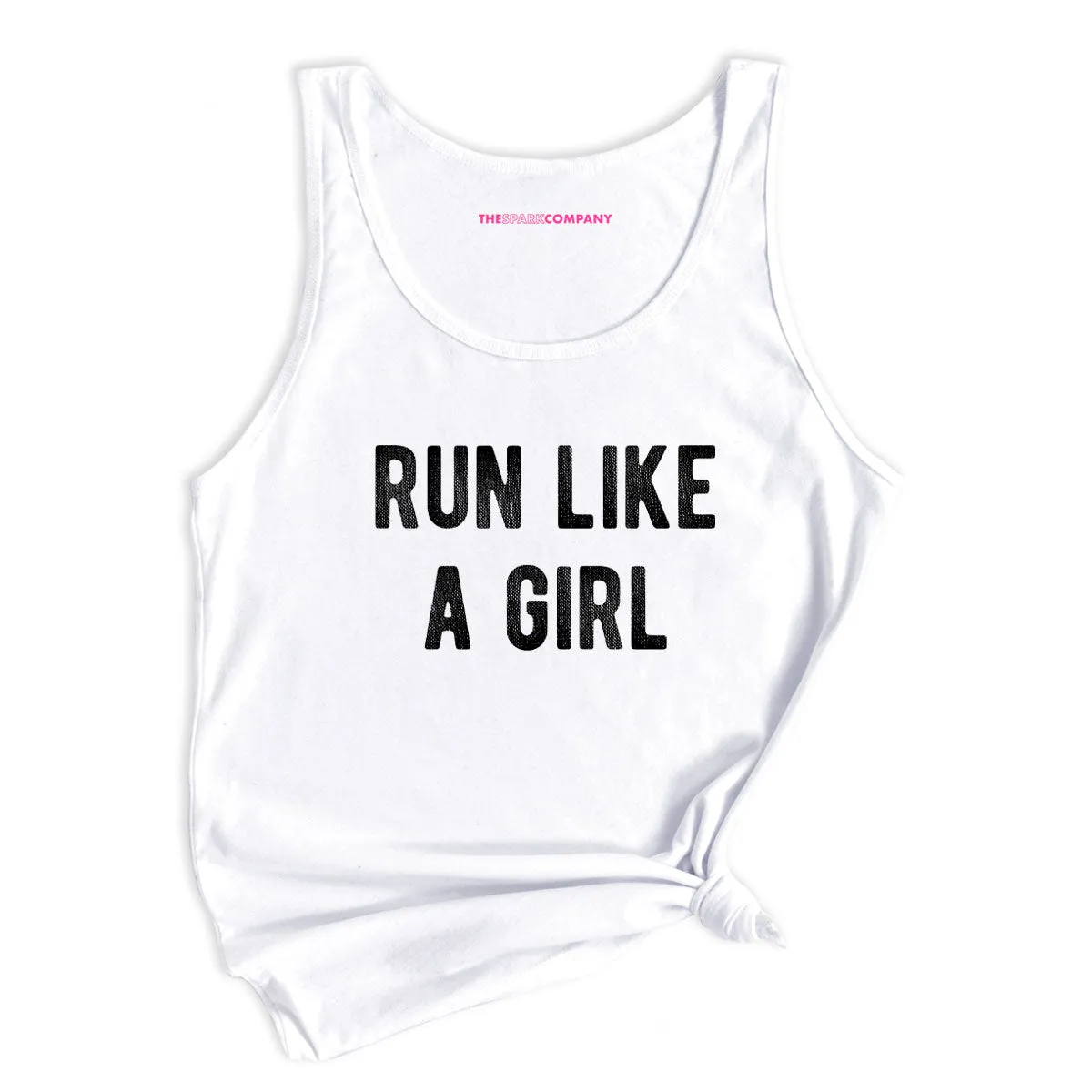 Run Like A Girl Tank Top sold by The Spark Company product image thumbnail 4